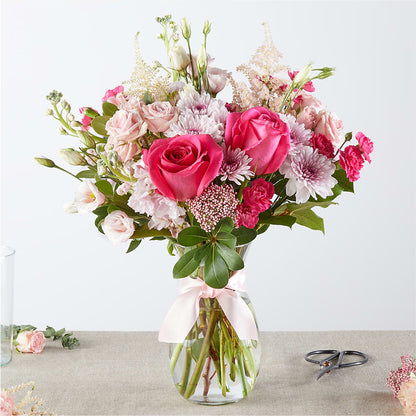 Ruban Rose - Une création de fleuriste