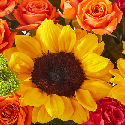 Sun-drenched Blooms Box Bouquet –  Meta Flowers, Manassas VA