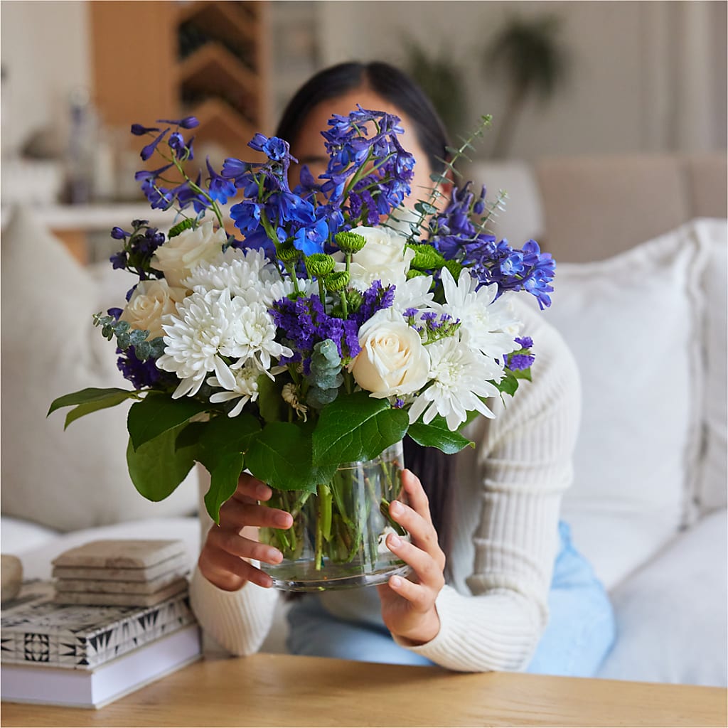 Cerulean Waves Bouquet –  Meta Flowers, Manassas VA