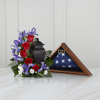 Patriotic Tribute Arrangement –  Meta Flowers, Manassas VA