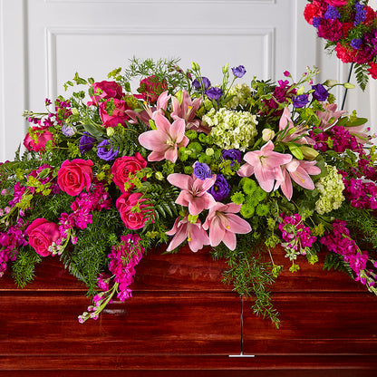 Radiant Tribute Casket Spray –  Meta Flowers, Manassas VA