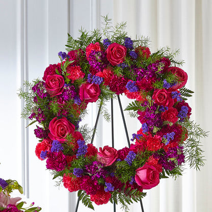 Calming Colors Wreath –  Meta Flowers, Manassas VA