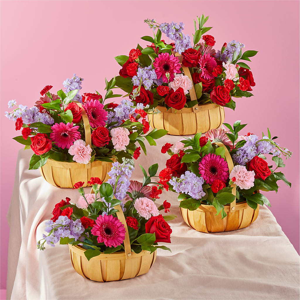 Pink Picnic Basket –  Meta Flowers, Manassas VA