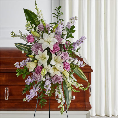 Grateful Hearts Standing Spray –  Meta Flowers, Manassas VA