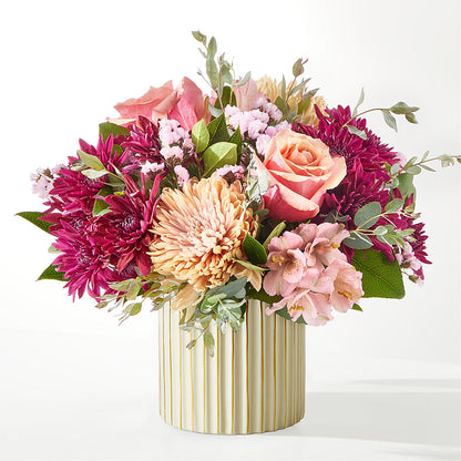 Berry Cobbler Bouquet with Ivory Vase –  Meta Flowers, Manassas VA