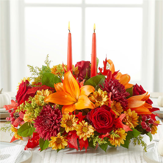 Autumn's Embrace Centerpiece – META FLOWERS, Manassas VA