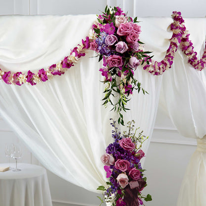Color & Light Chuppah Decor –  Meta Flowers, Manassas VA